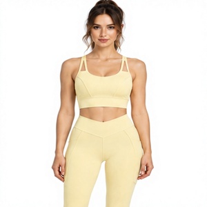 Women Running Sports <b>Bra</b> Breathable Four Way <b>Stretch</b> Seamless Gym Yoga Fitness Crop Top Backless Style Logo Low MOQ - Product Image 1