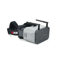 Lunettes FPV EMAX Transporter II HD 4,45 pouces 720P 5,8G 10CH avec récepteur double antenne DVR et batterie 2200mAh, accessoires pour jouets
