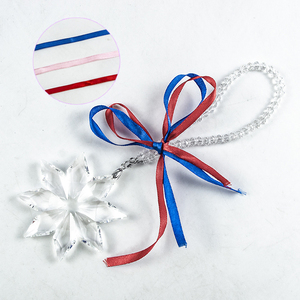 Guangzhou Meistverkaufte Hochwertige Personalisierte Kristall-Weihnachtsornamente Lasergravur Schneeflocke Kreisform für die Familie - Product Image 2