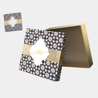 Cadeau de luxe islamique exquise coccinelle arabie ramadan chocolats boîte dates promotionnelles oem bas prix dates boîte d'emballage