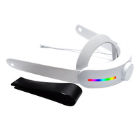 Sangle de tête confortable RV avec LED RGB et batterie intégrée, réglable, de remplacement, pour lunettes VR Meta Quest 3 Quest 3S, accessoires