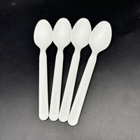Ensemble de couverts biodégradables et compostables en CPLA avec serviette, couteau, fourchette et cuillère pour restaurant