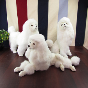 <span class=keywords><strong>Poodle</strong></span> de pelo largo para <span class=keywords><strong>cachorro</strong></span>, simulación de perro <span class=keywords><strong>blanco</strong></span>, aspecto Real, fabricación China - Product Image 3