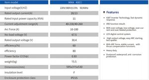 Máquina de soldar IGBT MMA-400 con pantalla digital electrónica, soldadora de arco con inversor de doble módulo y soldadura por arco. - Product Image 5