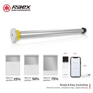 <span class=keywords><strong>Cadena</strong></span> de persianas Tuya Wifi Smart Home, canales laterales de rodillo motorizado, Panel Solar alimentado por batería, Motor de persiana veneciana Dc E24 - Product Image 5