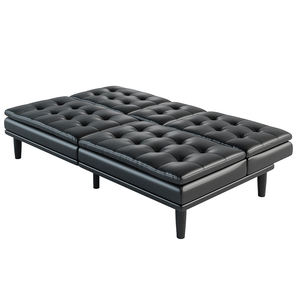 Bộ <span class=keywords><strong>Sofa</strong></span> Màu Be Đen Nâu Hiện Đại Bộ <span class=keywords><strong>Sofa</strong></span> Da PU Giường <span class=keywords><strong>Sofa</strong></span> Phòng Khách Hàn Quốc - Product Image 6