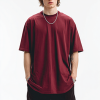 Nouvelle culture personnalisée coupe ample style coton T-Shirt marque de mode poids lourd surdimensionné à manches courtes hommes T-Shirt
