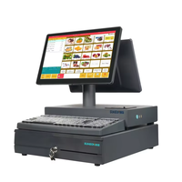 SUNSON SP07 Ordinateur de bureau tout-en-un 15,6 pouces Écran tactile Windows/Android POS avec tiroir-caisse Imprimante thermique 58 mm
