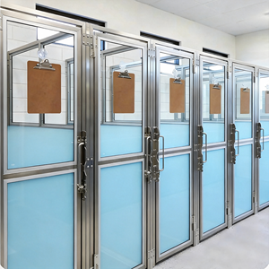 Fabricant, Vente en Gros, OEM, ODM, Personnalisé : Cages pour chiens robustes et modulaires, 4x4, 4x6, 4x8, 6x6, pour garderies et usage commercial, avec porte en verre - Product Image 1