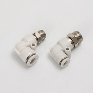 Conector Rápido Desto Pb8-02, Codo Roscado para Agua, Gas, Aceite y Piezas Neumáticas - Product Image 2