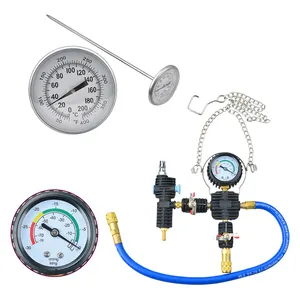 Probador de presión de radiador neumático Universal, Kit de herramientas de sistema de refrigeración de refrigerante al vacío, 33 Uds.