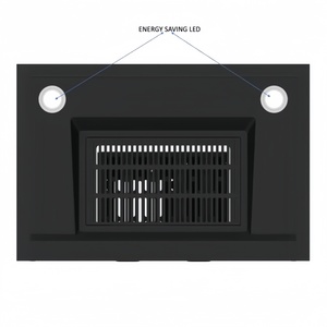Hotte aspirante élégante et fine en forme de T avec éclairage LED double en verre supérieur et technologie sans filtre pour cuisine familiale - Product Image 6