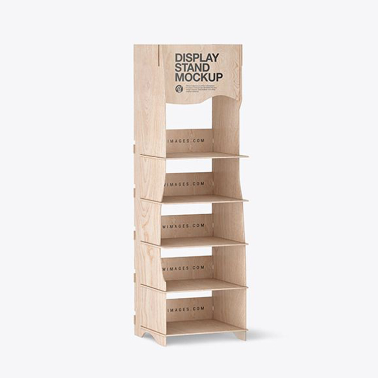 Wooden Display Stand for Moisturizing Lotion and Shower Gel Skin Care Products for Supermarkets and Large Shopping Malls — view 4