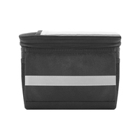 SAHOO Sac de guidon de vélo 3L grande capacité avec bande réfléchissante détachable et réglable en Velcro, écran tactile en PVC pour la navigation à vélo