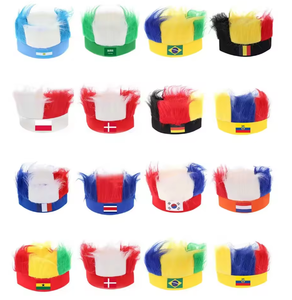 Diadema con Peluca de Pelo Largo de Color Personalizado SOLPOP 2026, Divertida y Extravagante, para Disfraces de Halloween, Cosplay, Accesorios para Fanáticos del Fútbol, para Hombres y Mujeres - Product Image 6