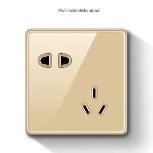 สวิตช์ควบคุมซ็อกเก็ตแบบเจาะพิมพ์ลายผ้าไหม10A กระแสไฟสูงสุด110V สูงสุดแผงควบคุมวัสดุ ABS - Product Image 2