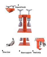Machine d'étirement d'extenseur de botte industrielle de civière de chaussure à double tête commerciale pour les usines de fabrication de chaussures