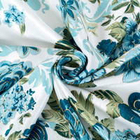 Occultant en polyester imprimé 3D métallique, étiquettes, tissu de luxe style américain, floral, prêt à poser, salon