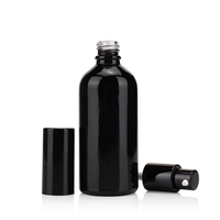 Flacon pulvérisateur en verre noir givré, personnalisé, 5ml, 10ml, 15ml, 20ml, 30ml, 50ml, 100ml