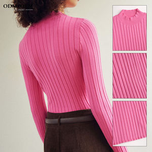 Pull col roulé pour femme, automne-hiver, élégant, épais, chaud, à manches longues, tricoté, pull basique féminin, pulls décontractés, hauts - Product Image 3