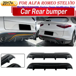 Diffuseur de pare-chocs arrière StarNav pour Alfa Romeo Stelvio 2017+, spoiler, kit carrosserie, accessoires de modification extérieure - Product Image 2