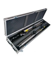 Support de lumière d'affichage portable pliable et réglable en aluminium de 1,45 à 2,58 m, base en fer, capacité de charge de 60 kg