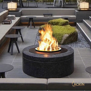 Estufa de <span class=keywords><strong>fuego</strong></span> electrónica de atomización Circular 3D personalizada, humidificador de chimenea impermeable integrado con llama simulada, Independiente - Product Image 2