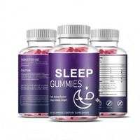 Gummies personnalisées pour le sommeil, vitamines, extraits végétaux, antioxydants, soutien immunitaire pour la santé du sommeil des adultes - Bonbons gélifiés végétaliens