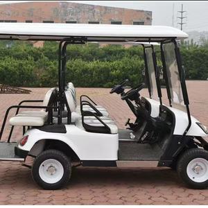 Mini voiturette de <span class=keywords><strong>golf</strong></span> électrique de luxe 4 places personnalisée de haute qualité, 4 roues avec <span class=keywords><strong>coffre</strong></span> et <span class=keywords><strong>toit</strong></span> supérieur, prix compétitif - Product Image 2