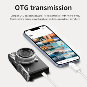 Appareil photo numérique léger et compact, 48MP haute résolution, zoom 16x, mise au point automatique, caméscope vidéo 4K - Product Image 5