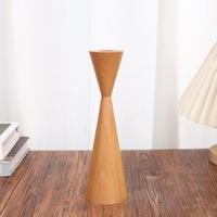 Ensemble de bougeoirs en bois faits main de qualité supérieure, accessoire de décoration de table moderne, centre de table élégant pour la maison de campagne