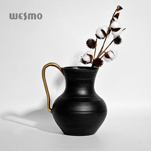 Vase en terre cuite style Art déco nordique, en polyrésine, pour décoration de table, mariage, ornement de maison, objets décoratifs vintage - Product Image 3