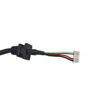 Conector RS232 Cable serie macho a cable desnudo con marcador de cable Conector RS232 a cable desnudo Negro