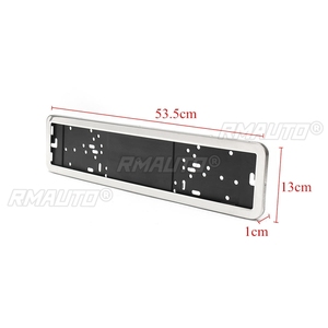 1 Juego de Marcos para Matrícula de Coche de Acero Inoxidable, Estilo Europeo, Alemán, Ruso, 8K - Product Image 6