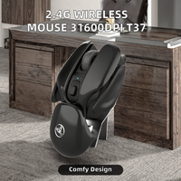 Nouvelle souris USB sans fil 2.4GHz 31600dpi 4D Texture UV 500ma T37 souris de jeu réglable à son rose