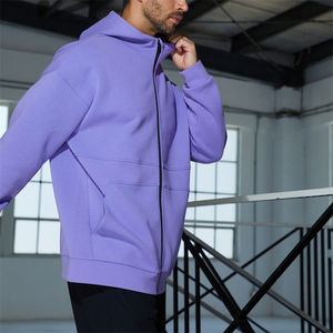 Chaquetas <span class=keywords><strong>DE</strong></span> <span class=keywords><strong>TRABAJO</strong></span> atléticas personalizadas Sudadera con capucha <span class=keywords><strong>de</strong></span> gran tamaño Hombres Sudaderas con cremallera frontal con bolsillo - Product Image 6
