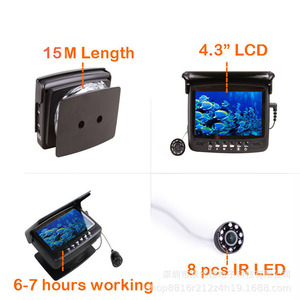 Détecteur de poissons avec enregistrement vidéo et fonction d'alerte de poissons, portée de profondeur de 0,6 m à 30 m pour la pêche en mer et sur glace - Product Image 4