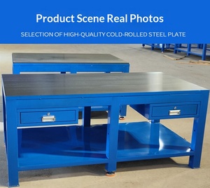 Banc de travail robuste pour monteurs avec tiroirs épaissis en acier, dimensions personnalisables, modèle 02237 (personnalisation possible) - Product Image 4