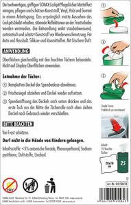 Paquete al por mayor de toallitas para el cuidado del interior del coche con efecto mate, caja de 25 unidades para mantenimiento interior regular - Product Image 5