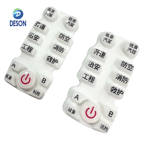 Deson mờ Epoxy Silicone Key cap không thấm nước đèn nền kỹ thuật số điện đồ chơi Silicone chuyển đổi <span class=keywords><strong>PCB</strong></span> board nút - Product Image 2