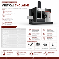 Centre de tournage vertical CNC fermé de qualité supérieure avec mandrin rotatif, buse de refroidissement et garniture en cuivre – Tour CNC vertical