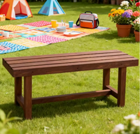 Table de pique-nique en bois pour l'extérieur, mobilier de jardin, patio, utilisation portable, anti-corrosion, table de camping en bois massif