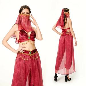 Halloween Adult Exotic <b>Costume</b> <b>Sexy</b> Latin Belly Dance <b>Cat</b> Style Princess Dress Party Outfit - Product Image 1