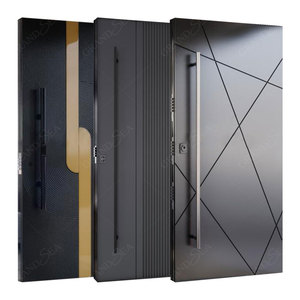 <span class=keywords><strong>Porte</strong></span> pivotante d'entrée de luxe haut de gamme en acier inoxydable, <span class=keywords><strong>porte</strong></span> d'entrée extérieure sécurisée en <span class=keywords><strong>bois</strong></span> massif - Product Image 6