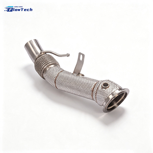 ท่อดาวน์ไปป์สแตนเลส 304 สำหรับ BMW 528i F10 F11 N20 2.0L Turbo ชุดอัพเกรดท่อไอเสียแบบไหลสูง พร้อมแผ่นกันความร้อน - Product Image 2