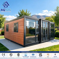 Maison conteneur préfabriquée extensible en structure acier 40Ft 20Ft, 1 2 3 4 5 chambres, maison mobile de jardin, annexe
