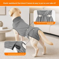 Ropa Postoperatoria Premium para Perros al por Mayor, Traje de Recuperación de Alta Elasticidad para Perros, Chaleco Quirúrgico Anti-Lamido, Directo de Fábrica
