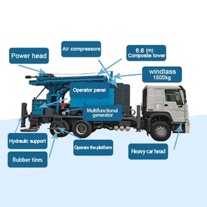 UNIQUE Group Haute Performance 300m 400m 500m Perceuse de puits d'eau montée sur camion Perceuse de puits d'eau - Product Image 1