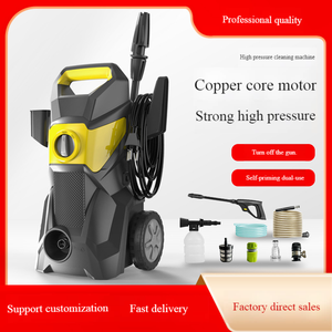 Nettoyeur haute pression électrique 220V/110V, haute pression domestique, <span class=keywords><strong>pistolet</strong></span> à <span class=keywords><strong>eau</strong></span> en alliage métallique pour lavage de voiture et pompe de nettoyage, prise interchangeable - Product Image 2