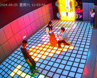Projecteur de sol interactif à matrice LED RGB 30x30cm, contrôlé par PC, étanche IP54, garantie 3 ans, le plus vendu pour jeux actifs